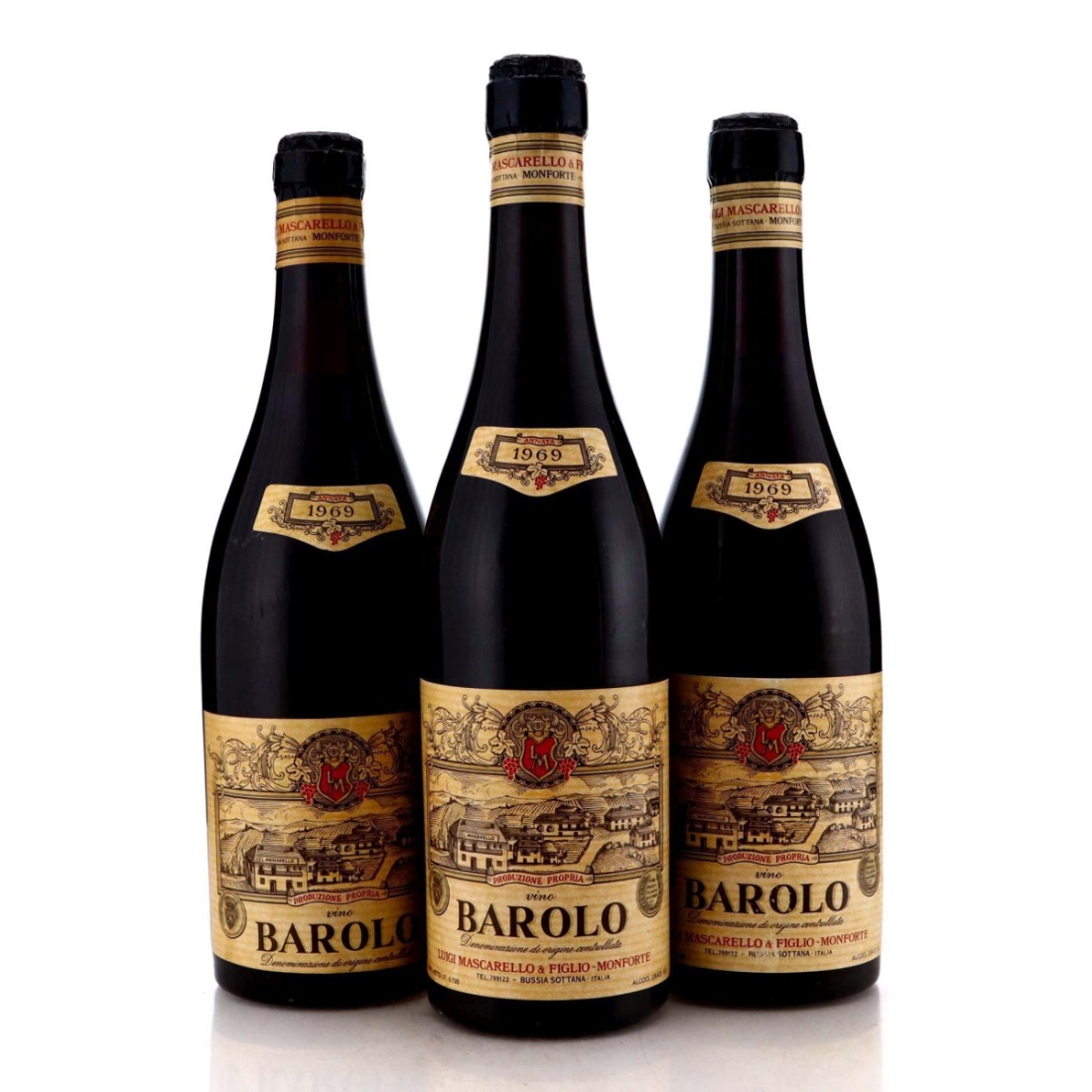 Image for Mascarello 1969 Barolo x 3