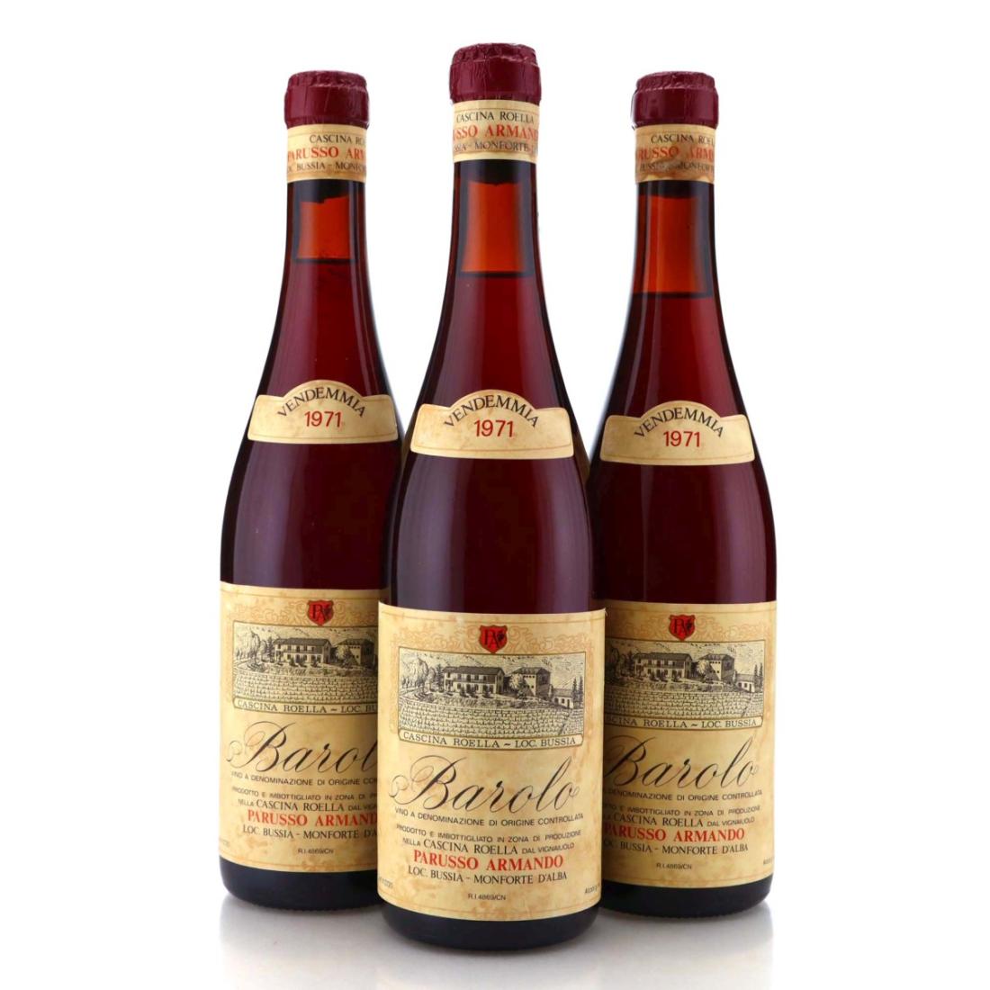 Image for Parusso Armando Barolo 1971 Bussia x 3