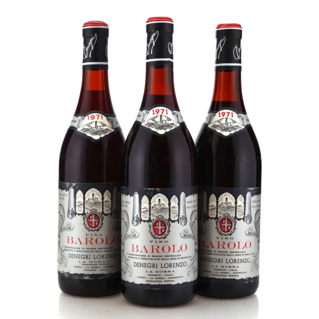 Image for Denegri Lorenzo Barolo 1971 La Morra x 3