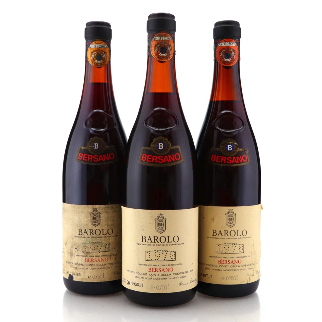 Image for Bersano 1978 Nizza Monferrato x 3