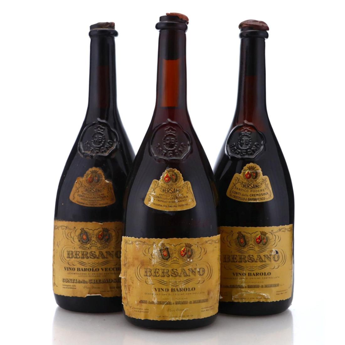 Image for Bersano Cremosina 1964 Barolo Vecchio x 3