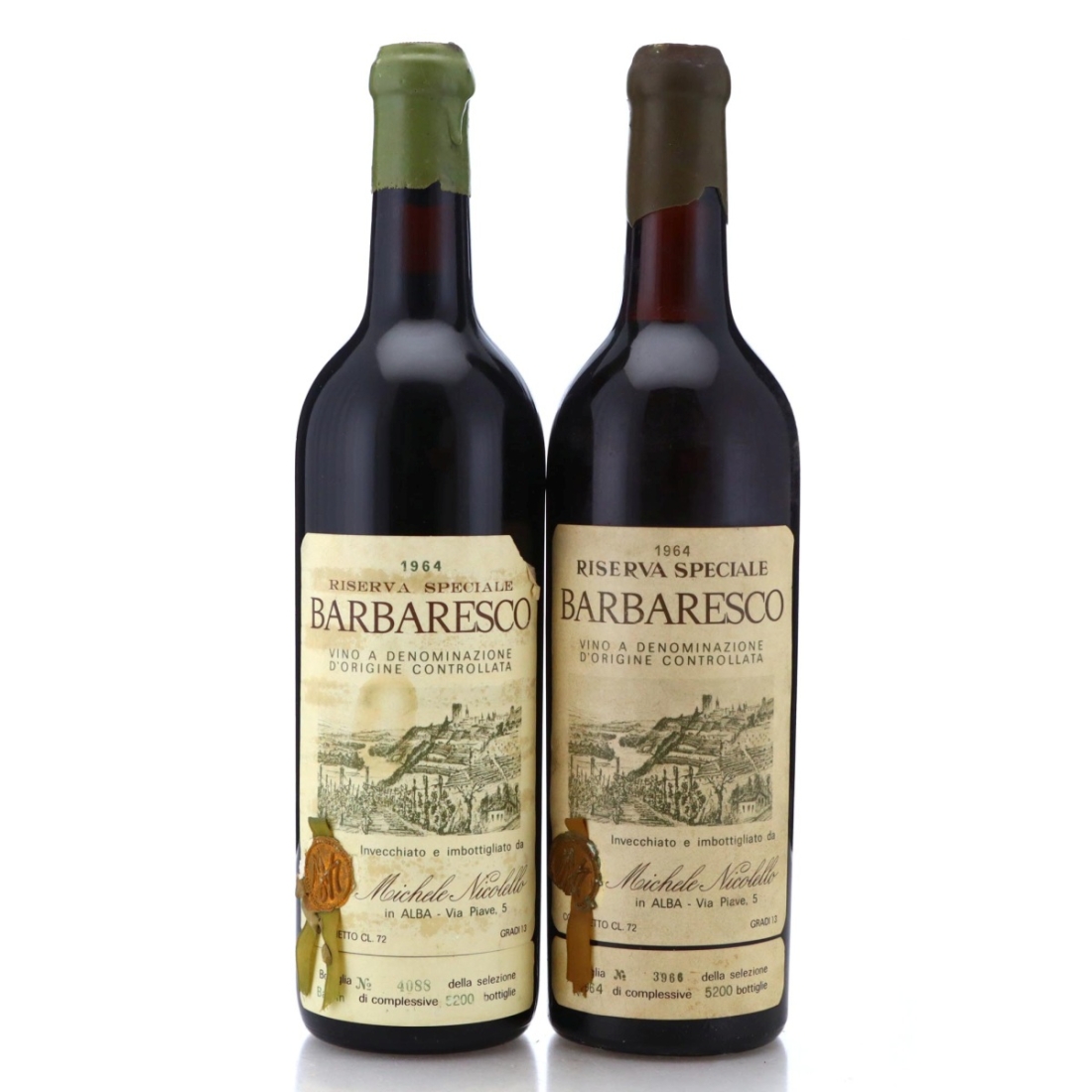 Image for Michele Nicolello Barbaresco 1964 Riserva Speciale x 2