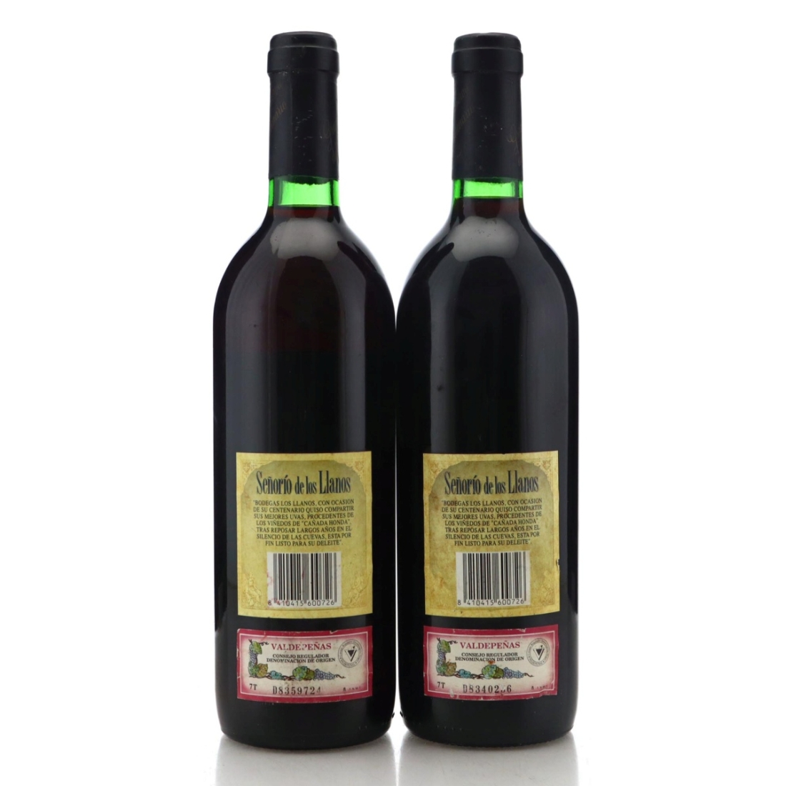 Image for Señorío De Los Llanos Gran Reserva del Centenario 1981 x 2