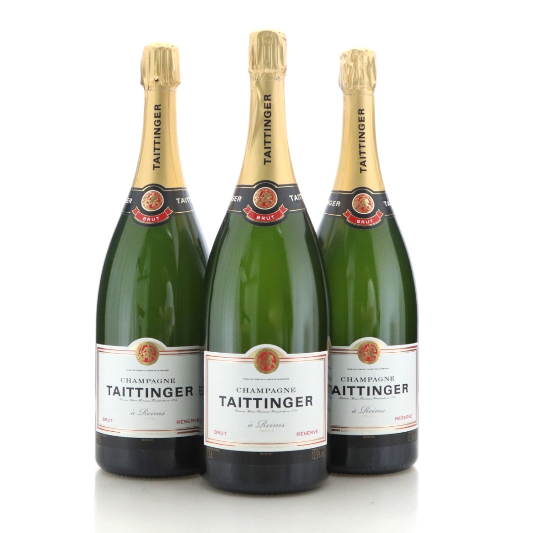 Image for Taittinger Brut Réserve Champagne x 3 / Magnum