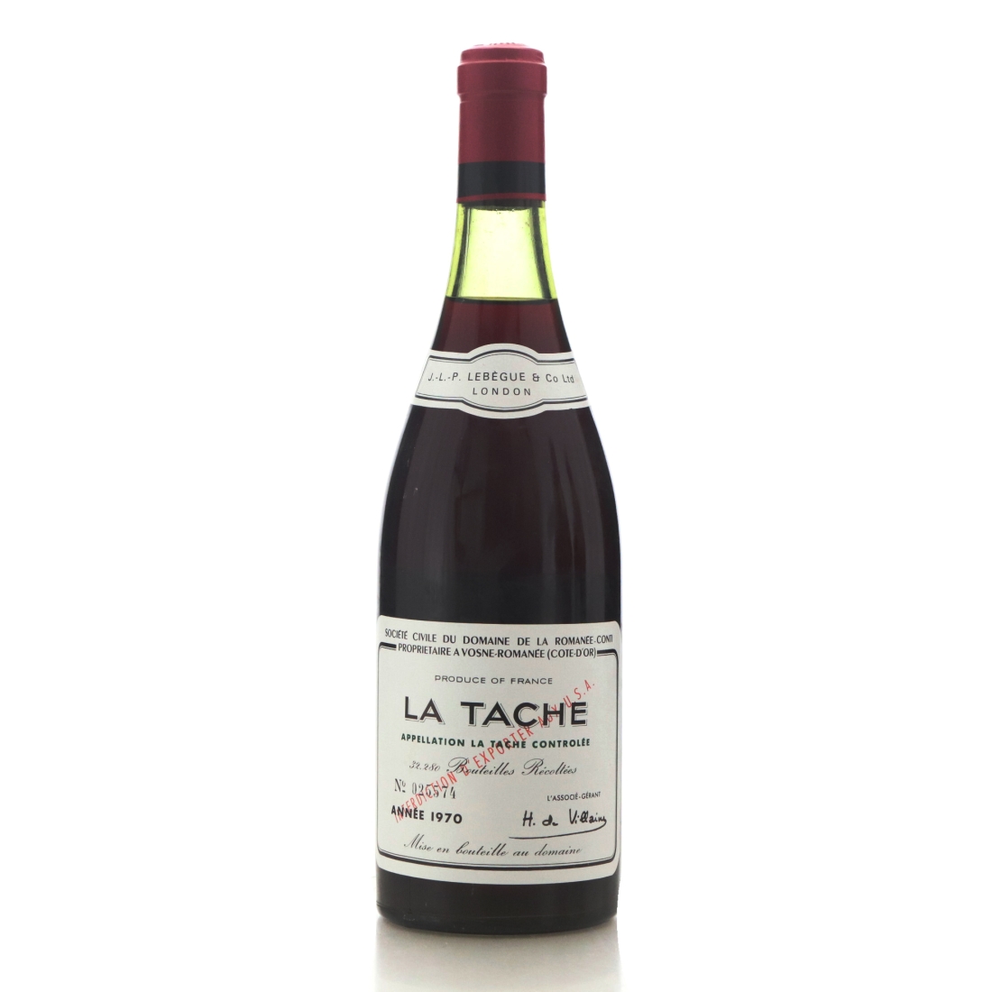 Image for Domaine de la Romanee-Conti 1970 La Tâche