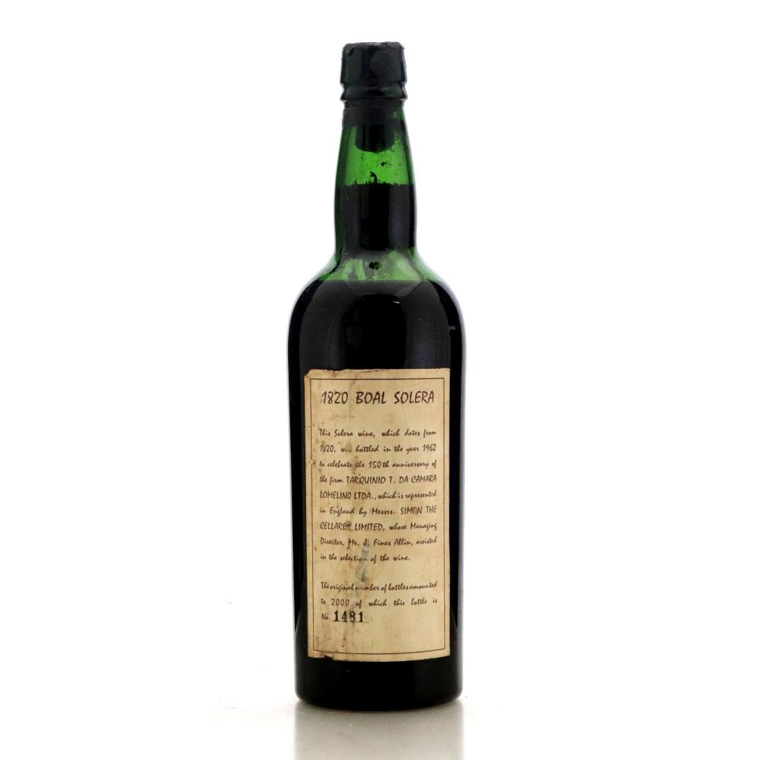 Tarquinio T. da Camara Lomelino Boal Solera 1820 Madeira / 150th ...
