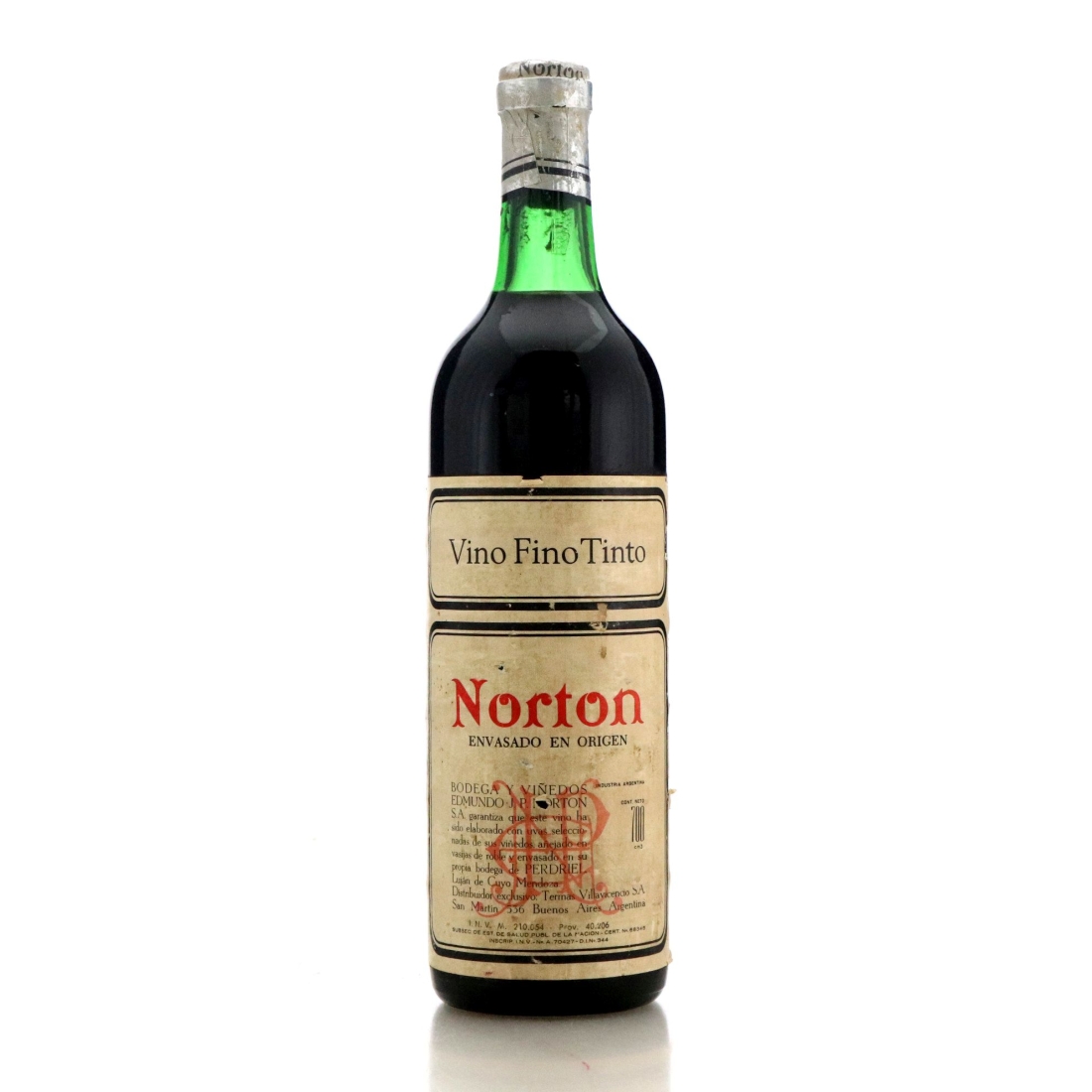 Image for Bodega Edmundo J.P. Norton Vino Fino Tinto circa 1960s