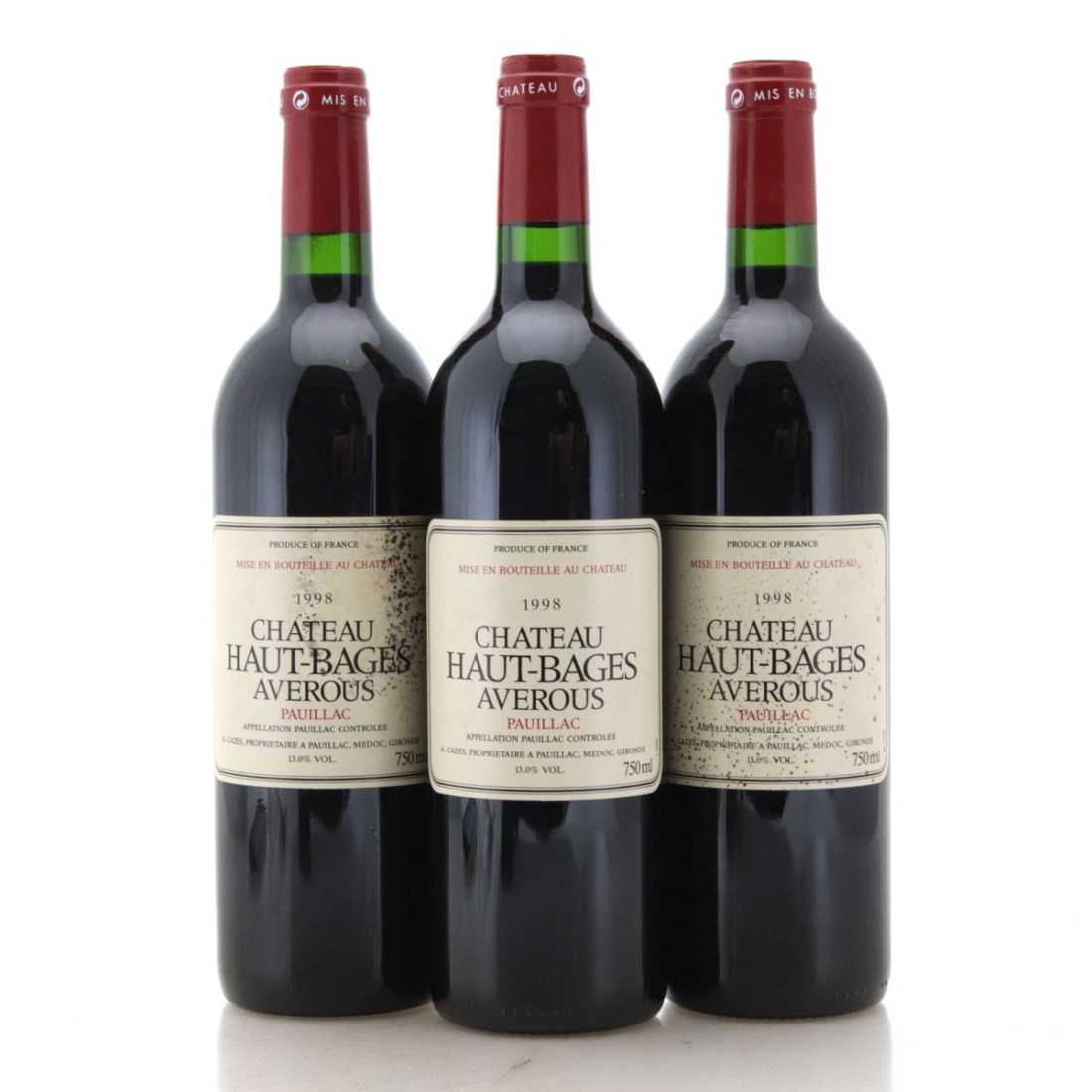 Image for Château Haut-Bages Averous 1998 x 3