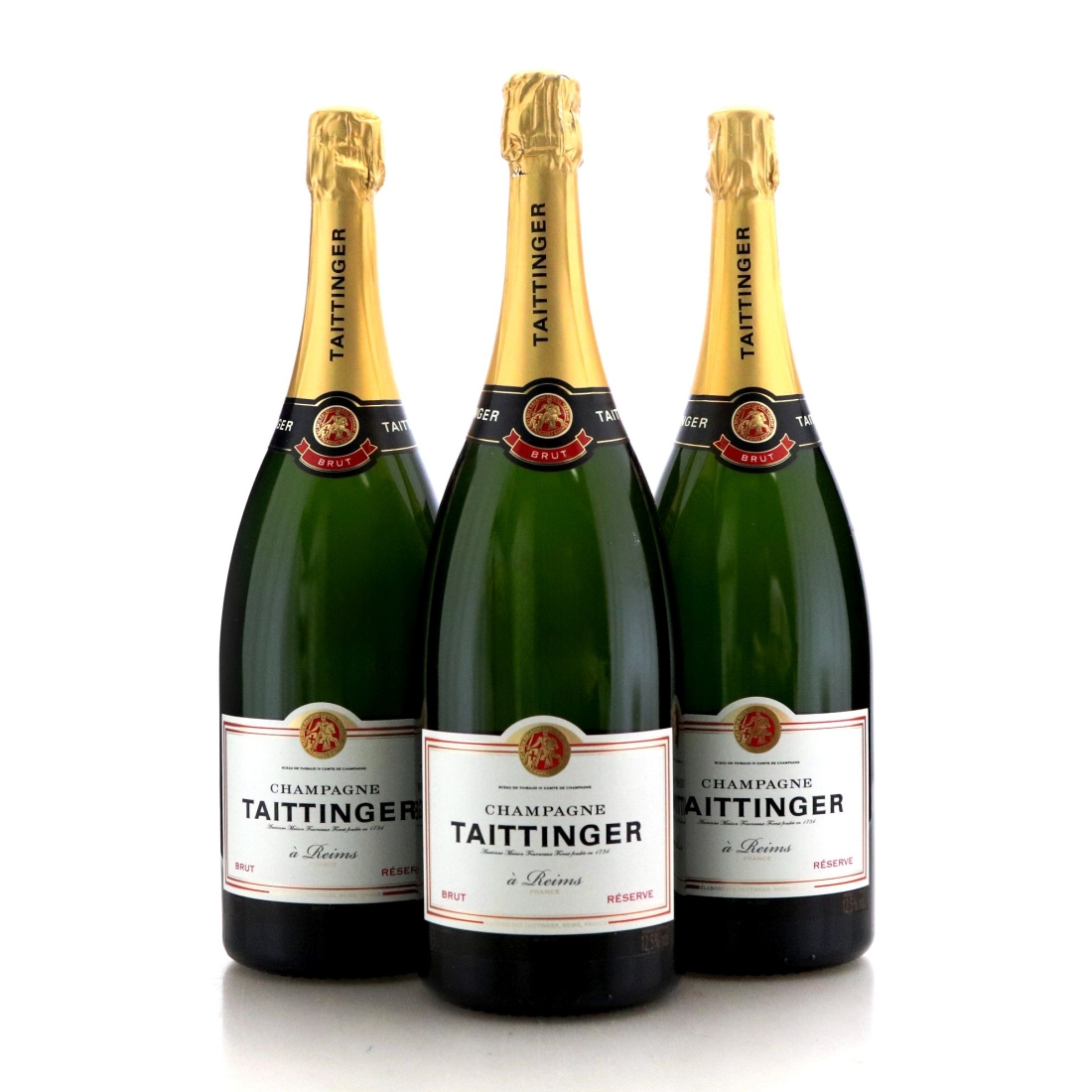 Image for Taittinger Brut Réserve Champagne x 3 / Magnum