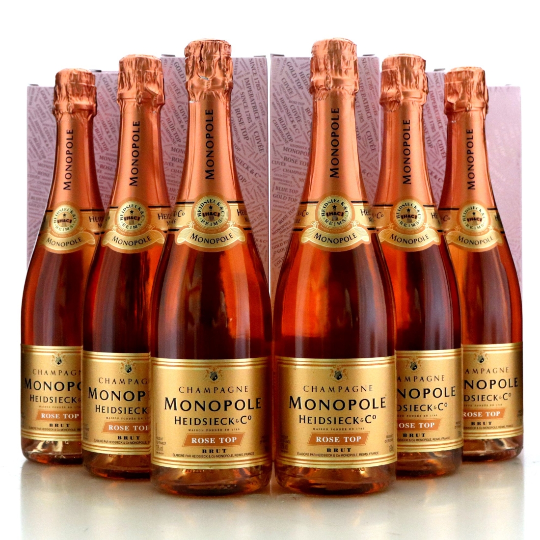 Image for Heidsieck & Co. Monopole Rose Top NV Champagne x 6