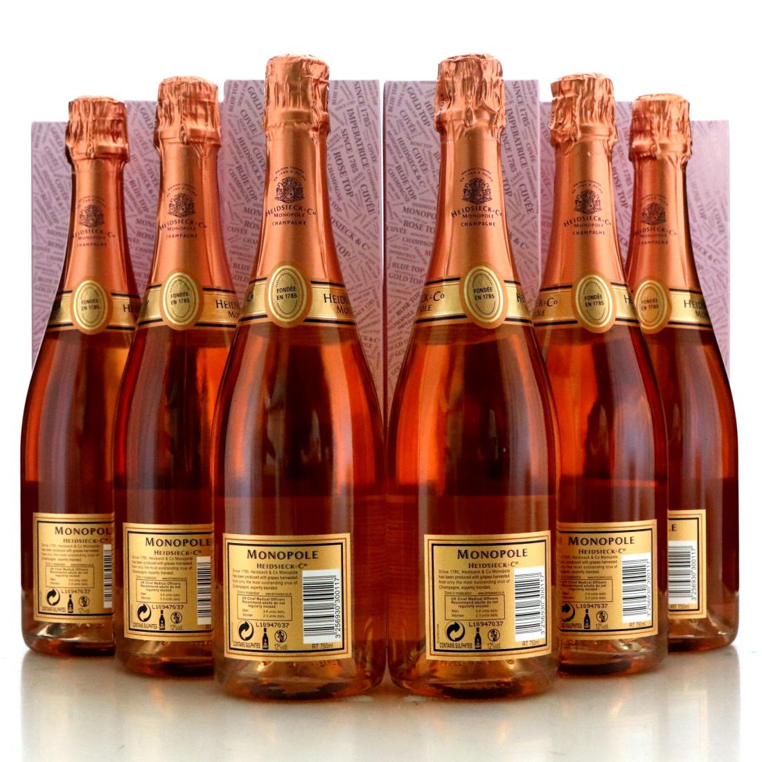 Image for Heidsieck & Co. Monopole Rose Top NV Champagne x 6