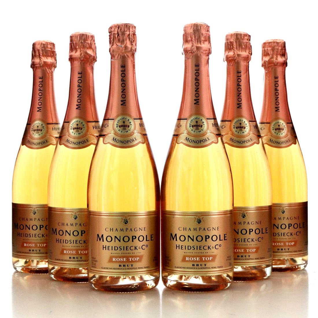 Image for Heidsieck & Co. Monopole Rose Top NV Champagne x 6