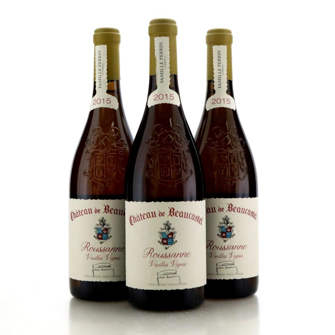 Image for Château de Beaucastel Blanc Vieilles Vignes Roussanne 2015 x 3
