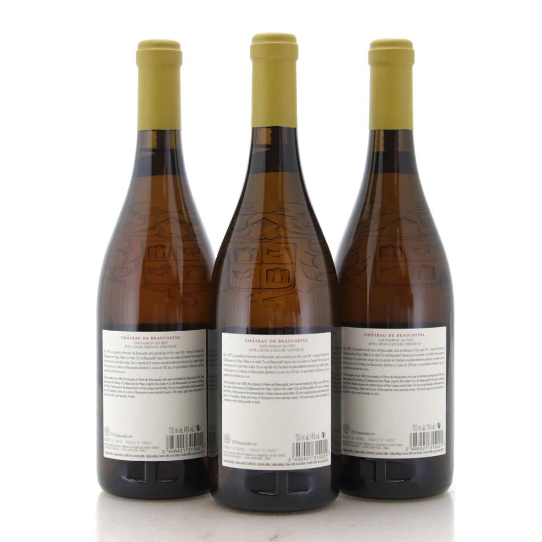 Image for Château de Beaucastel Blanc Vieilles Vignes Roussanne 2015 x 3