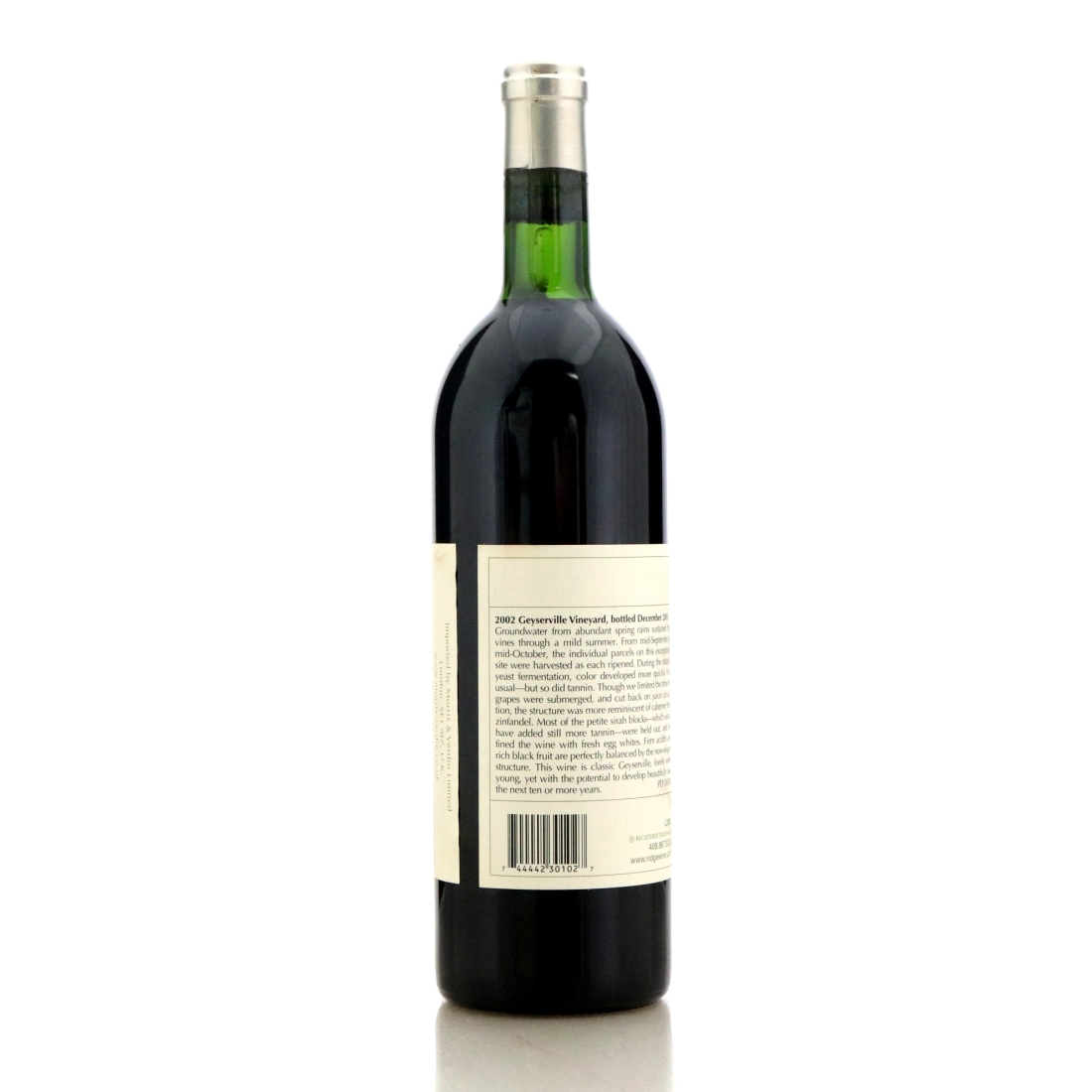 Image for Ridge Geyserville 2002