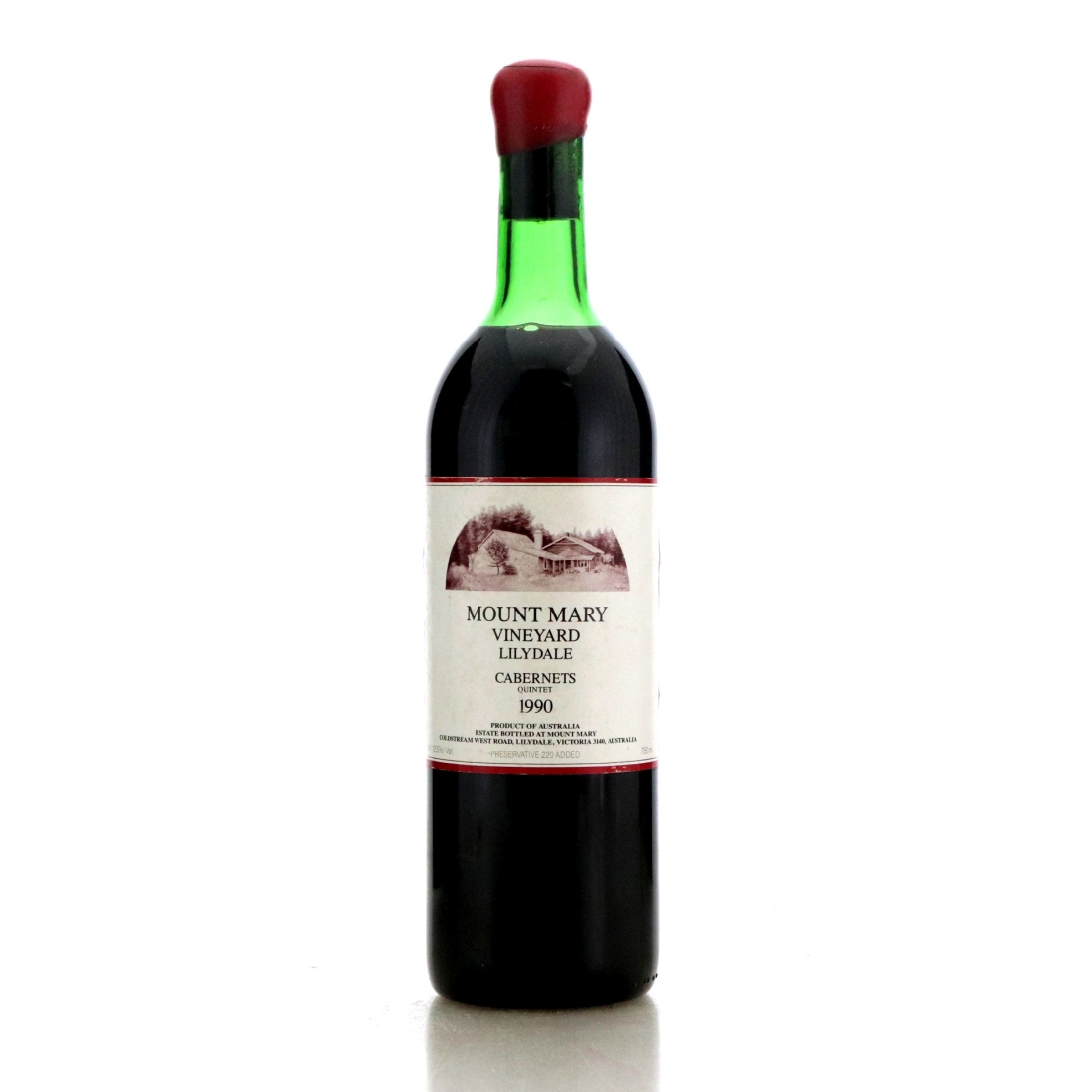 Image for Mount Mary Lilydale Vineyard Quintet Cabernets 1990