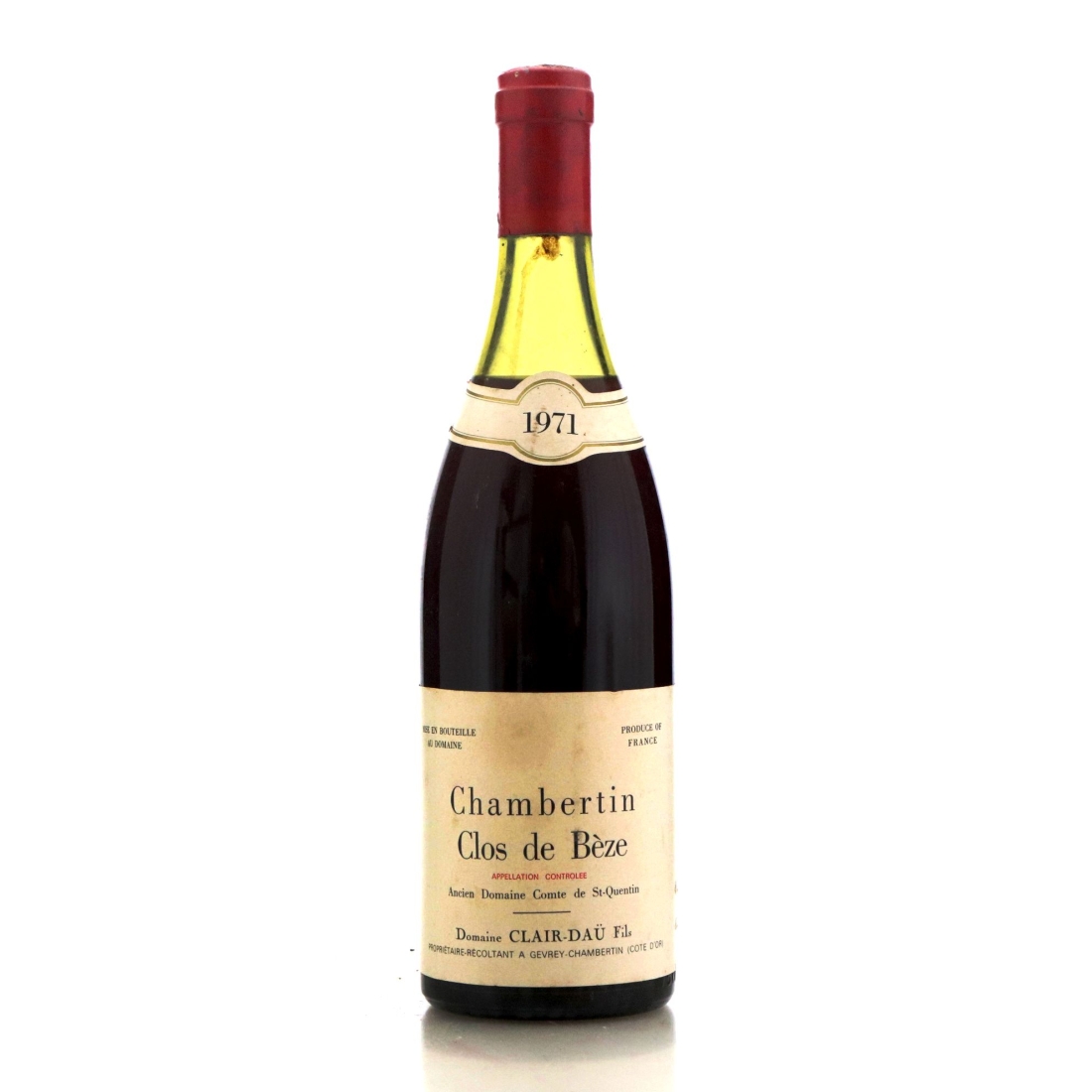 Image for Domaine Clair-Daü Fils Ancien Domaine Comte de St Quentin 1971