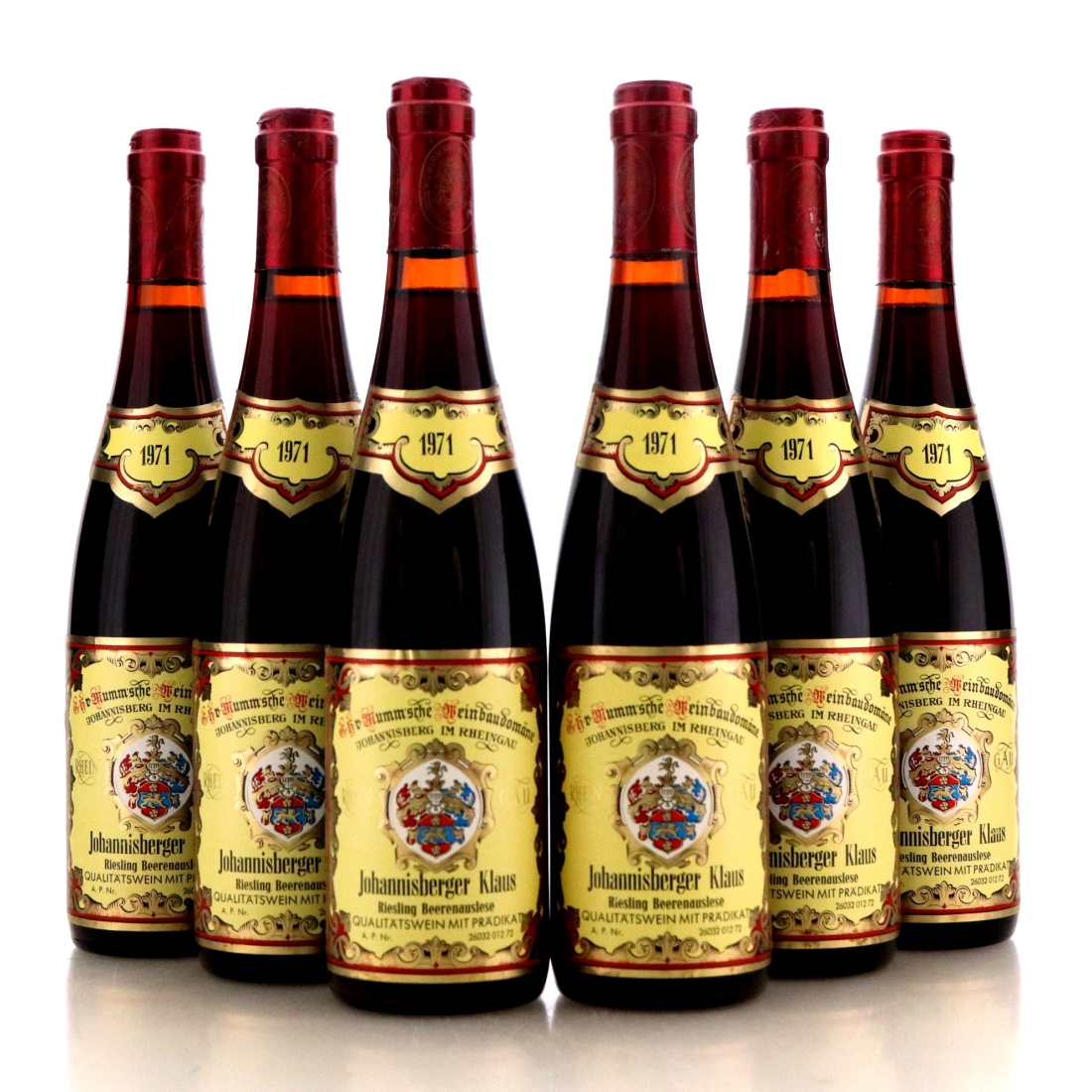 Image for Mumm'sche Meinbaudomane Johannisberger Klaus Riesling Beerenauslese 1971 x 6