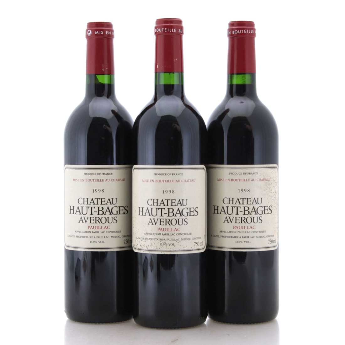 Image for Château Haut-Bages Averous 1998 x 3