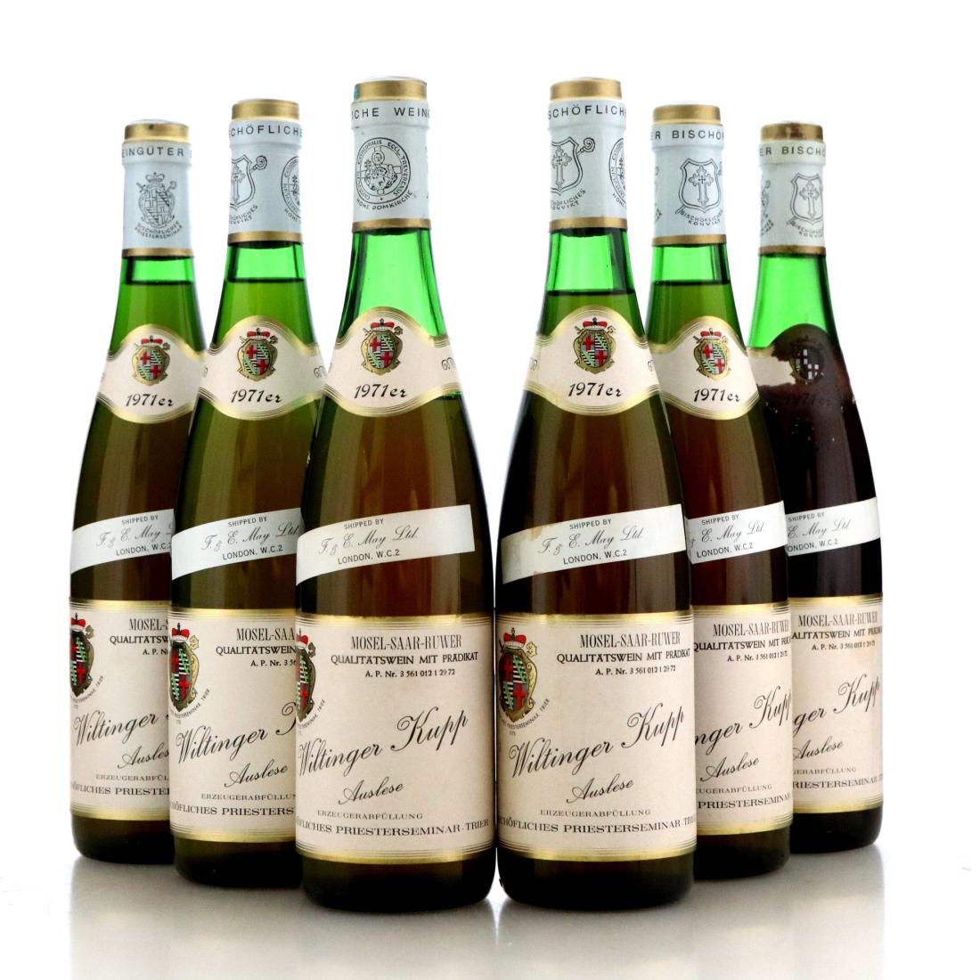 Image for Bischöfliches Priesterseminar Trier Wiltinger Kupp Riesling Auslese 1971 x 6