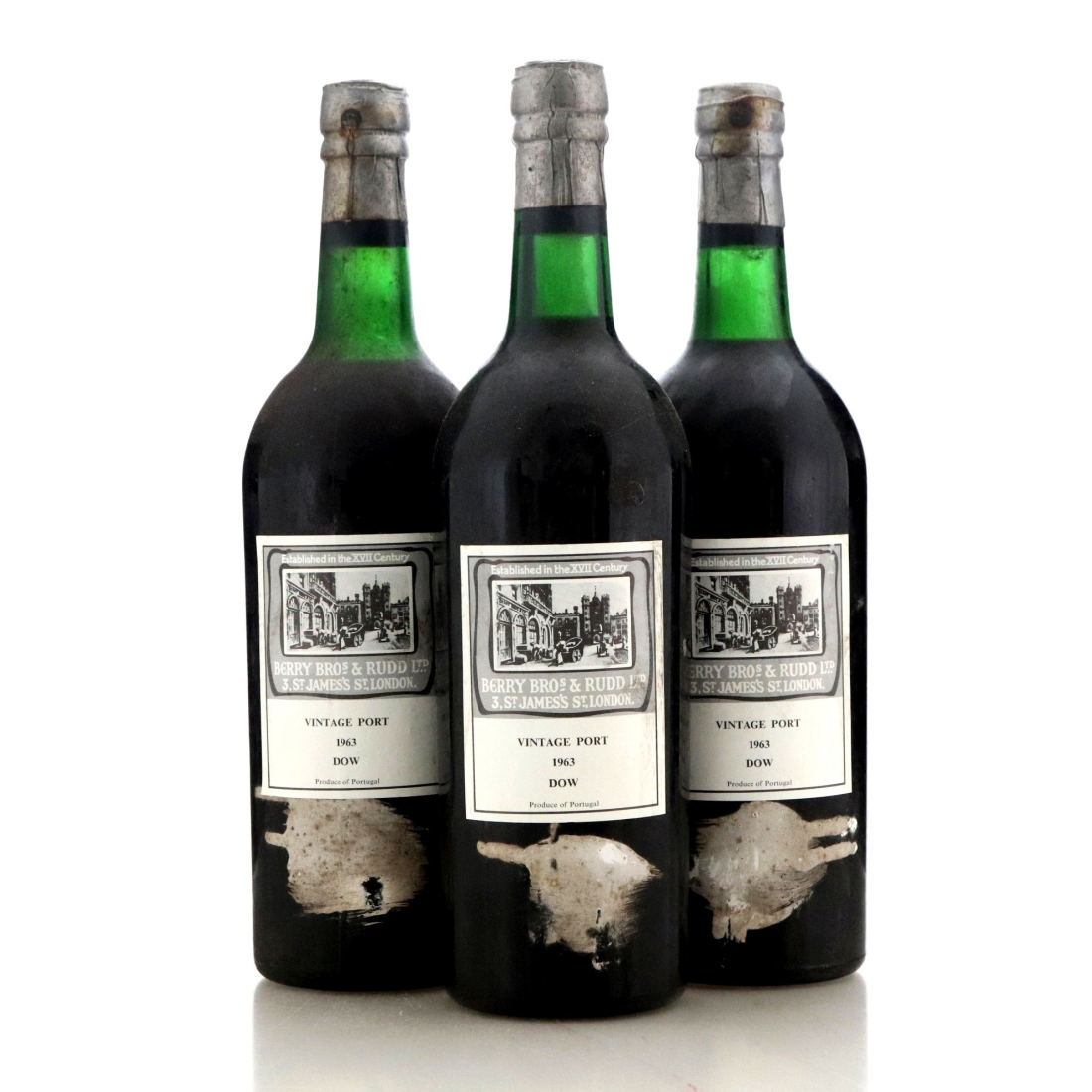 Image for Dow 1963 Vintage Port / Berry Bros and Rudd x 3