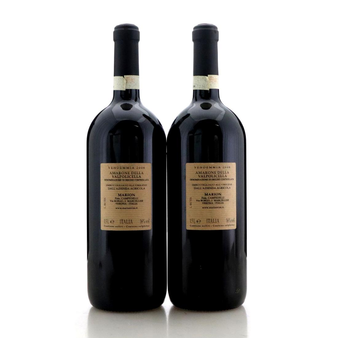 Image for Marion 2006 Amarone della Valpolicella x 2 / Magnum