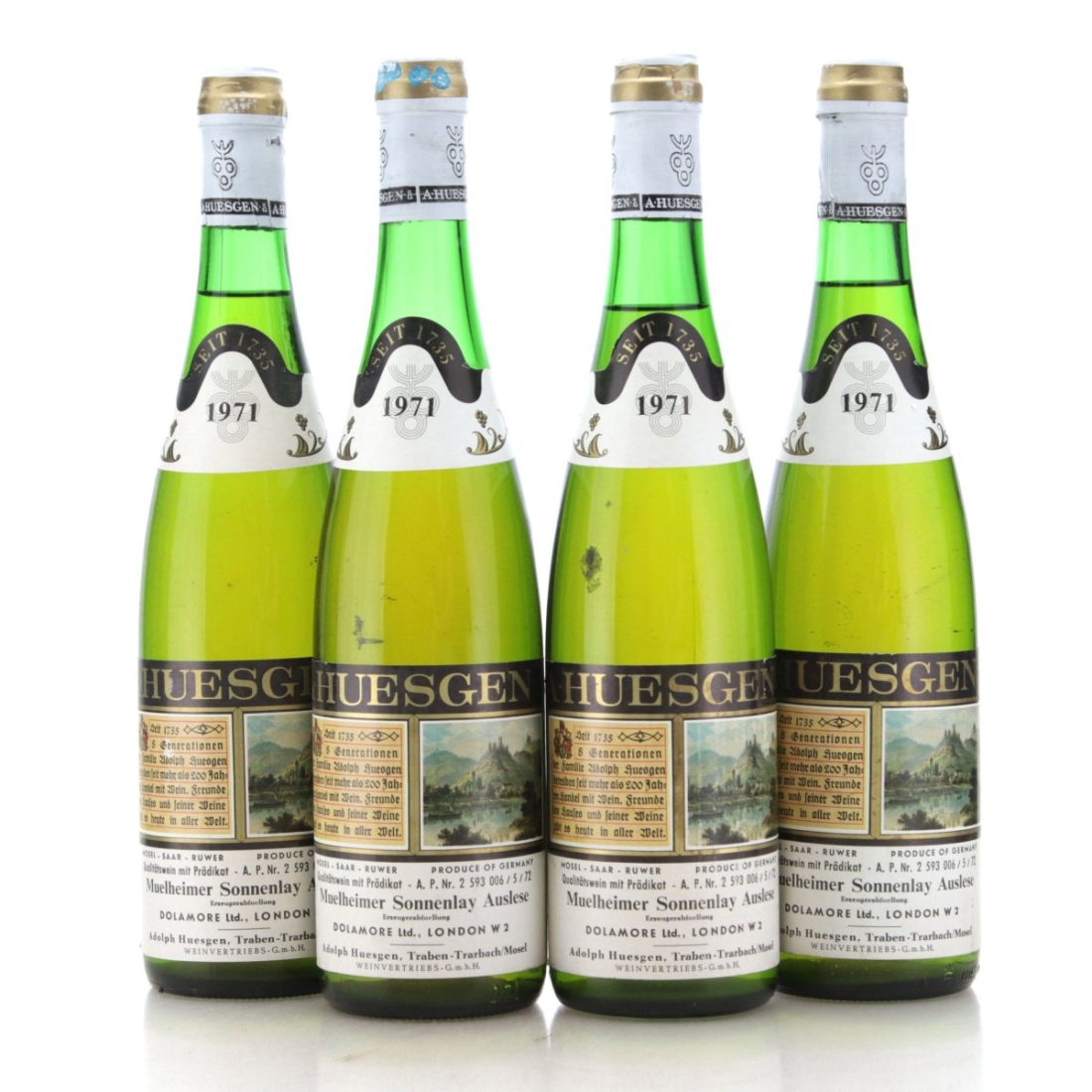Image for Adolph Huesgen Mulheimer Sonnenlay Riesling Auslese 1971 x 4