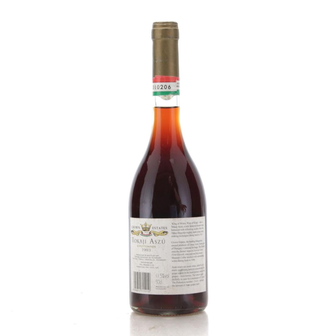 Image for Crown Estates 6 Puttonyos 1993 Tokaji Aszú / Half Litre