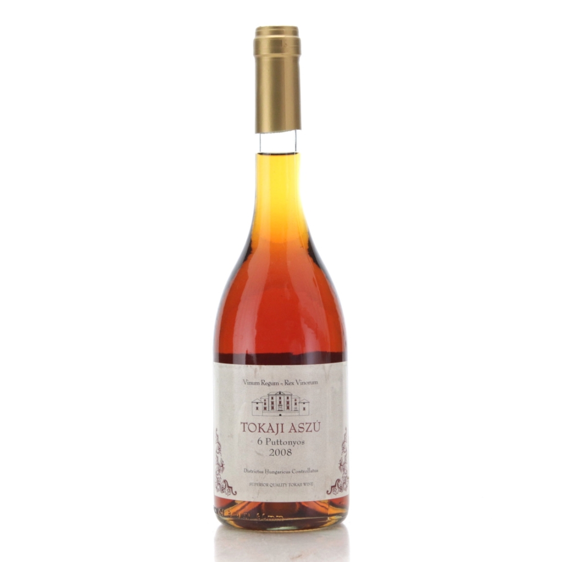 Image for Vinum Regum Rex Vinorum 6 Puttonyos 2008 Tokaji Aszú / Half Litre