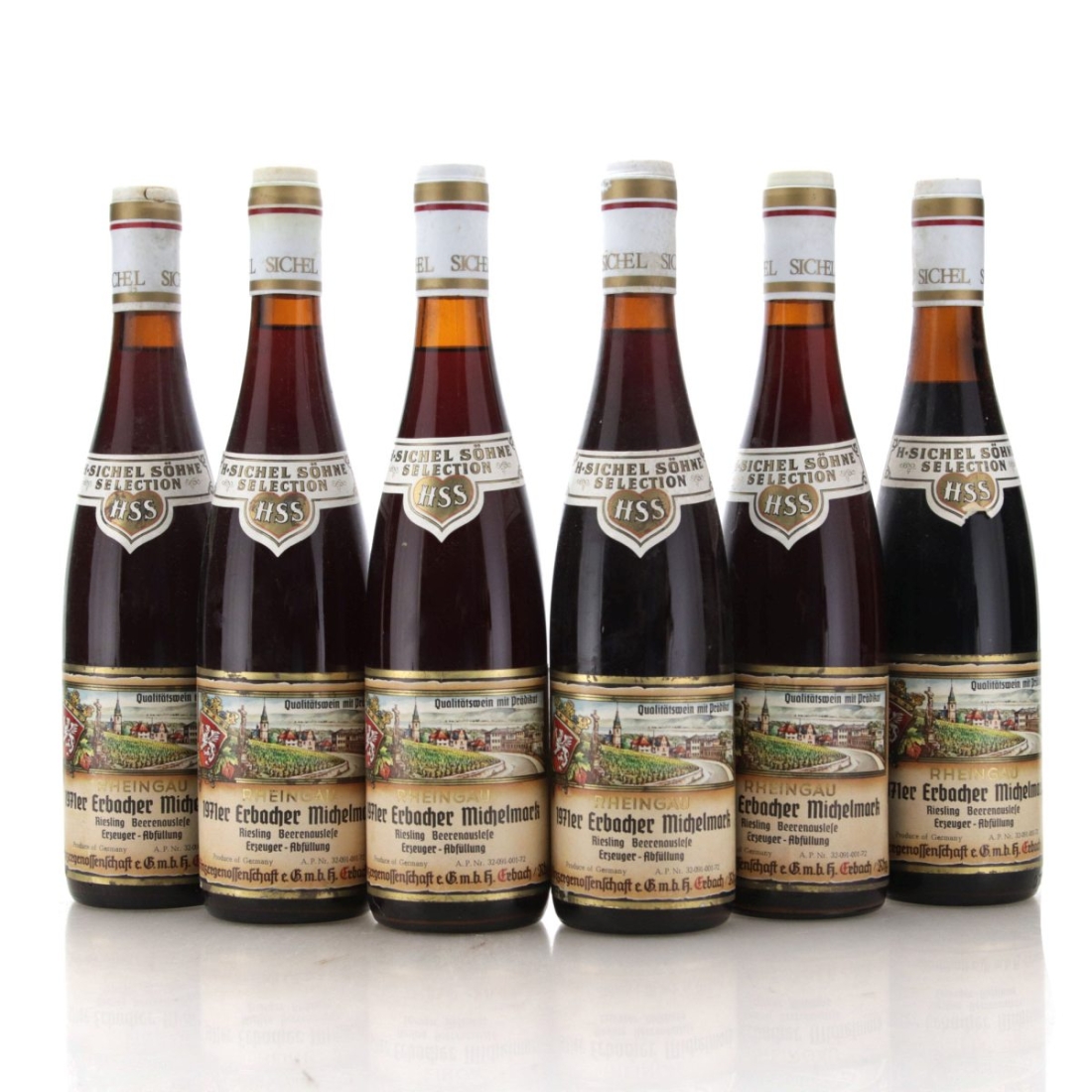 Image for H. Sichel Söhne Erbacher Michelmark Riesling Beerenauslese 1971 x 6
