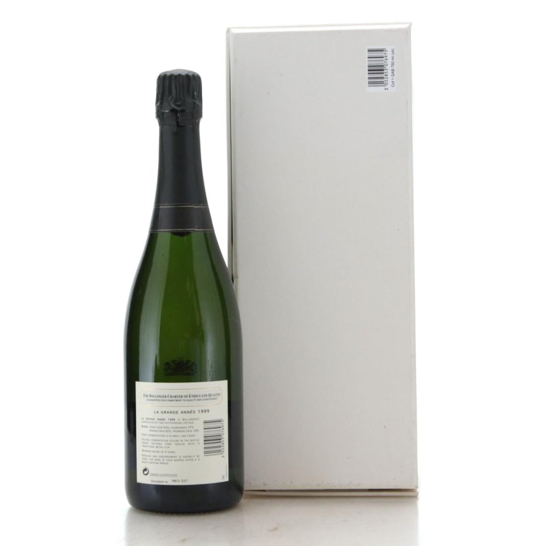 Image for Bollinger Grande Annee Brut 1999 Vintage Champagne