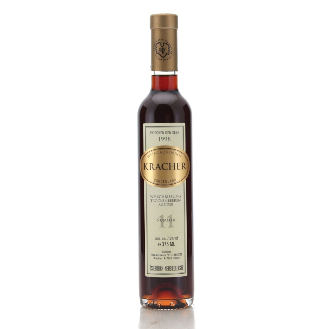 Image for Kracher Number 11 Welschriesling Trockenbeerenauslese 1998 / Half Bottle