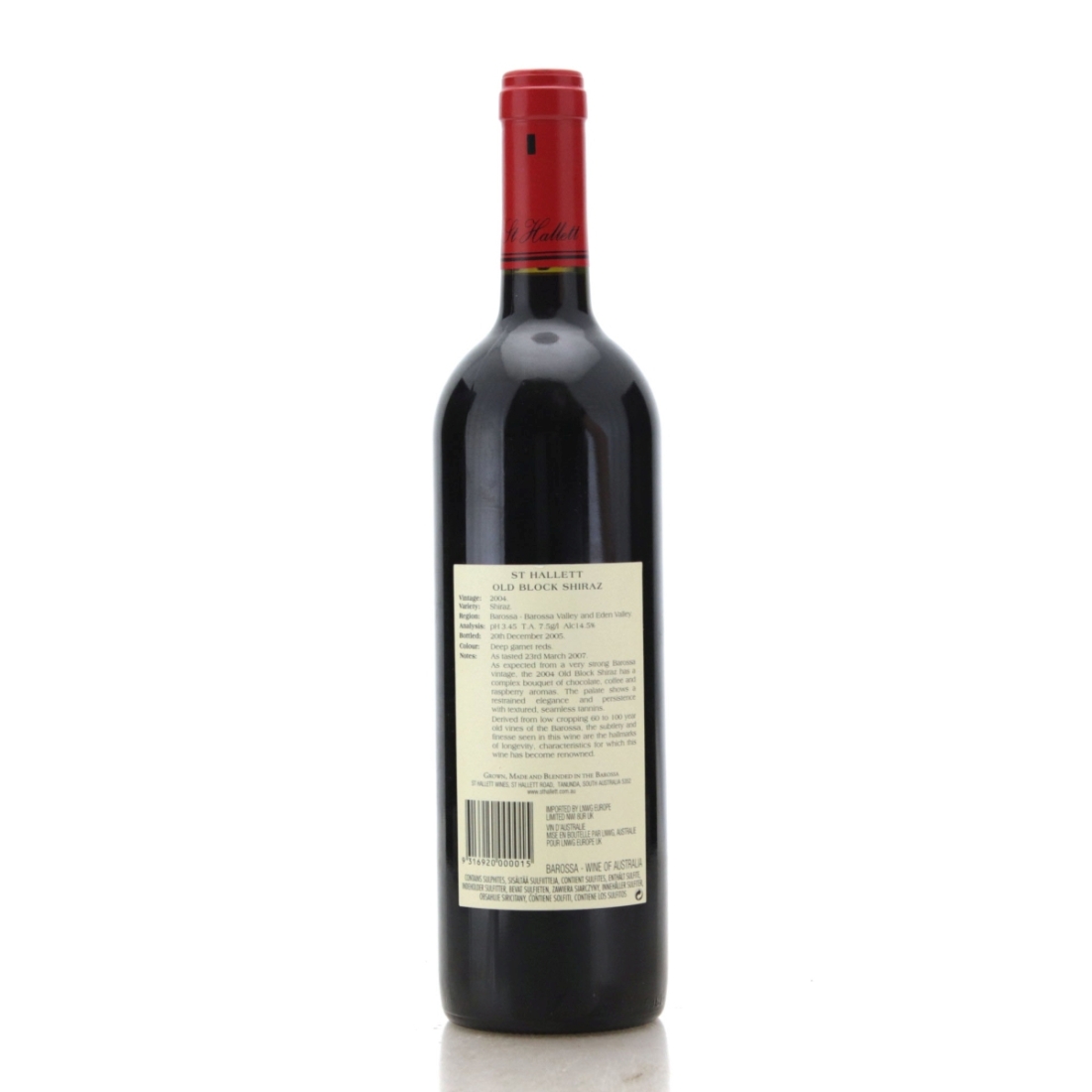 Image for St Hallett Old Block Shiraz 2004