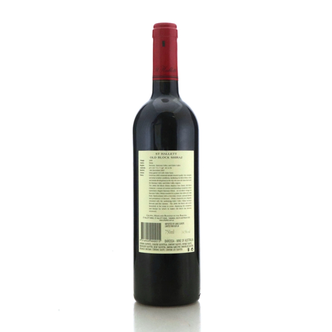Image for St Hallett Old Block Shiraz 2006