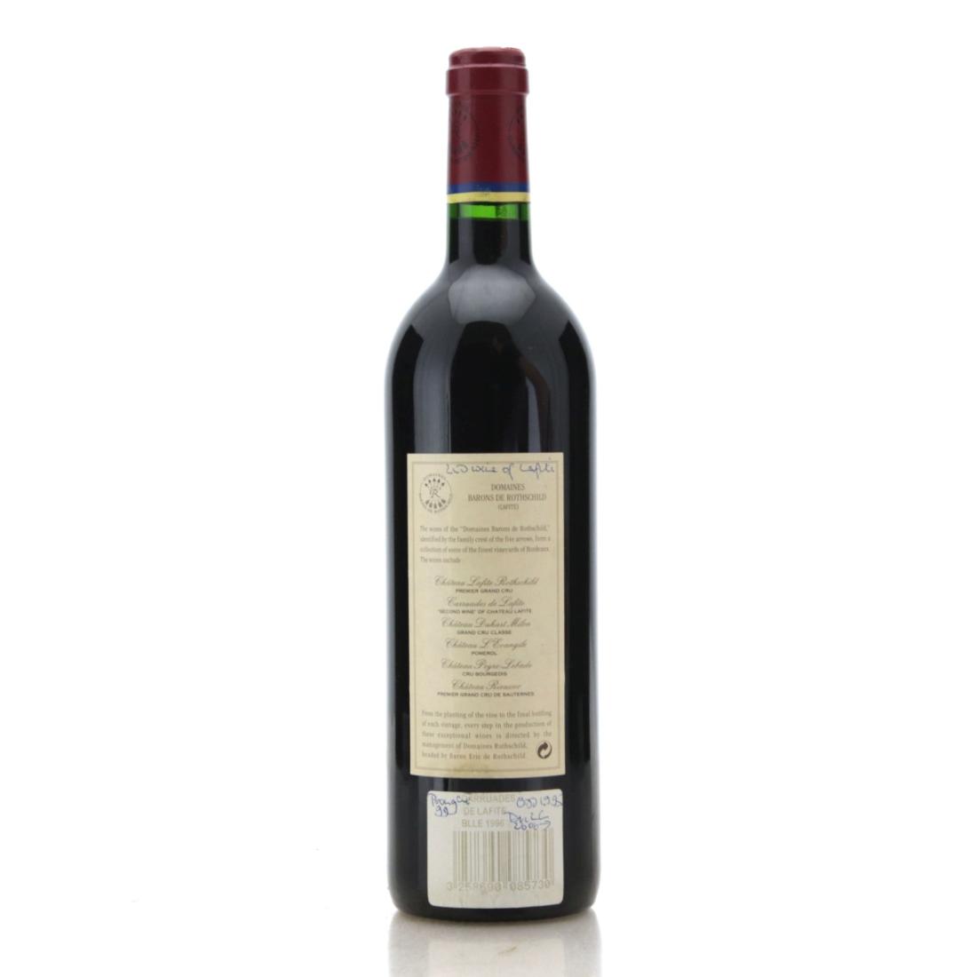 Image for Carruades De Lafite 1996