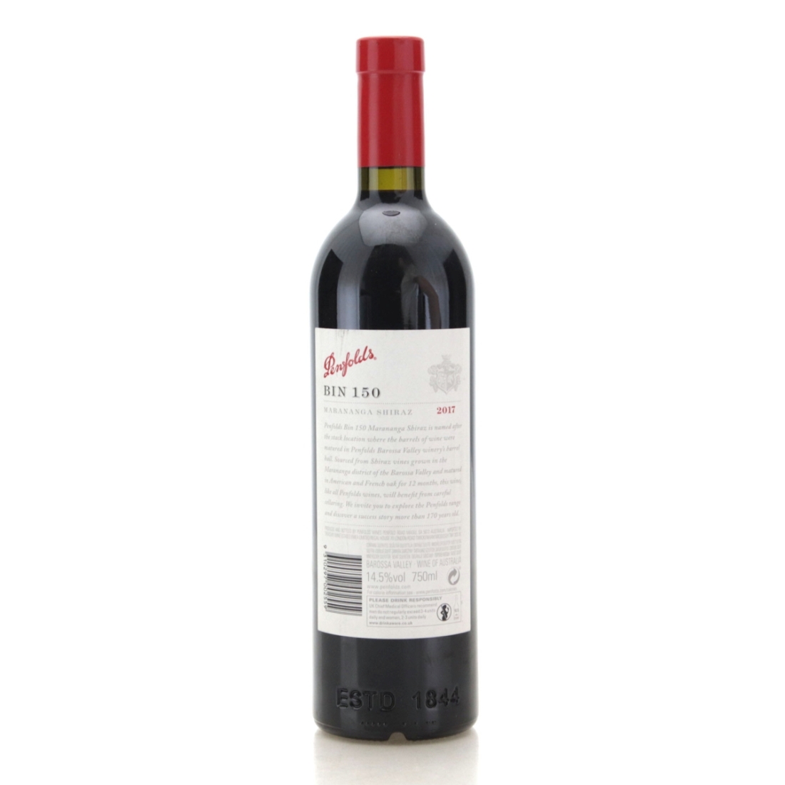 Image for Penfolds Marananga Bin 150 Shiraz 2017