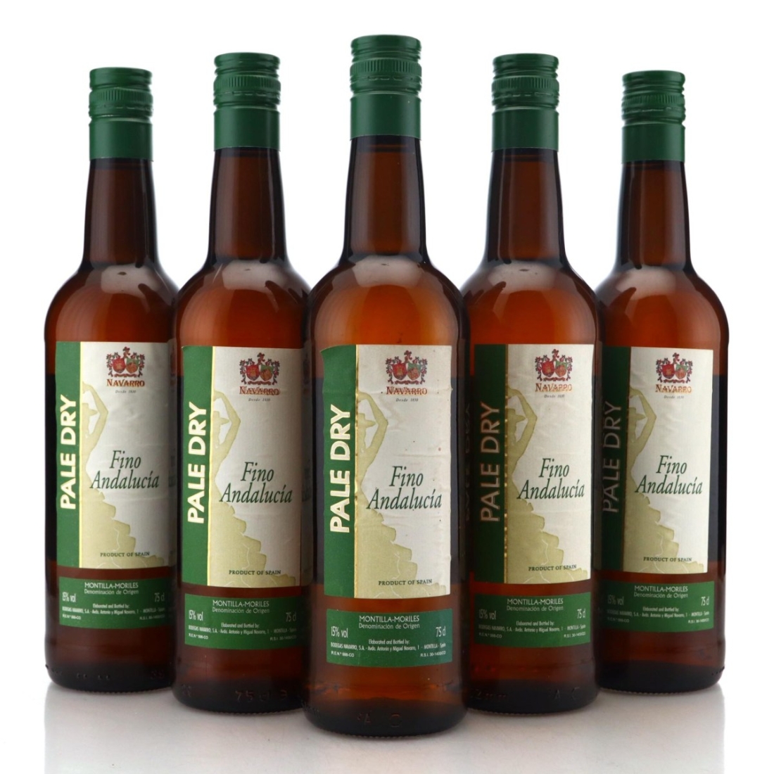 Image for Bodegas Navarro Fino Andalucía 6 Year Old Sherry x 5