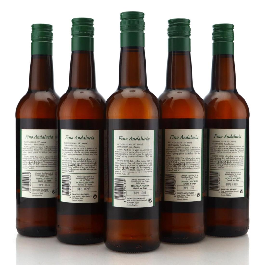 Image for Bodegas Navarro Fino Andalucía 6 Year Old Sherry x 5