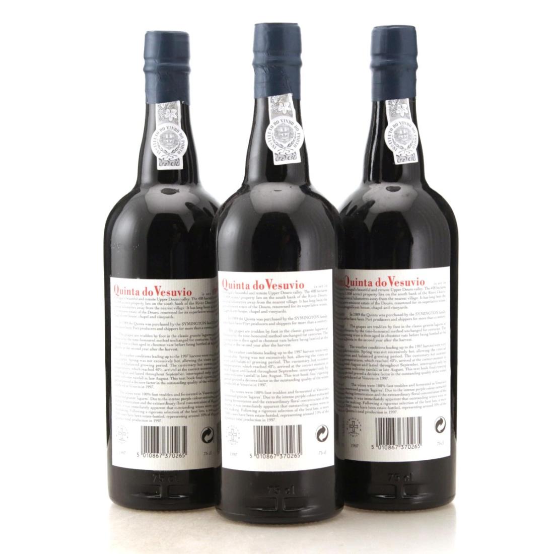 Image for Symington Family Estates Quinta do Vesúvio 1997 Vintage Port x 3