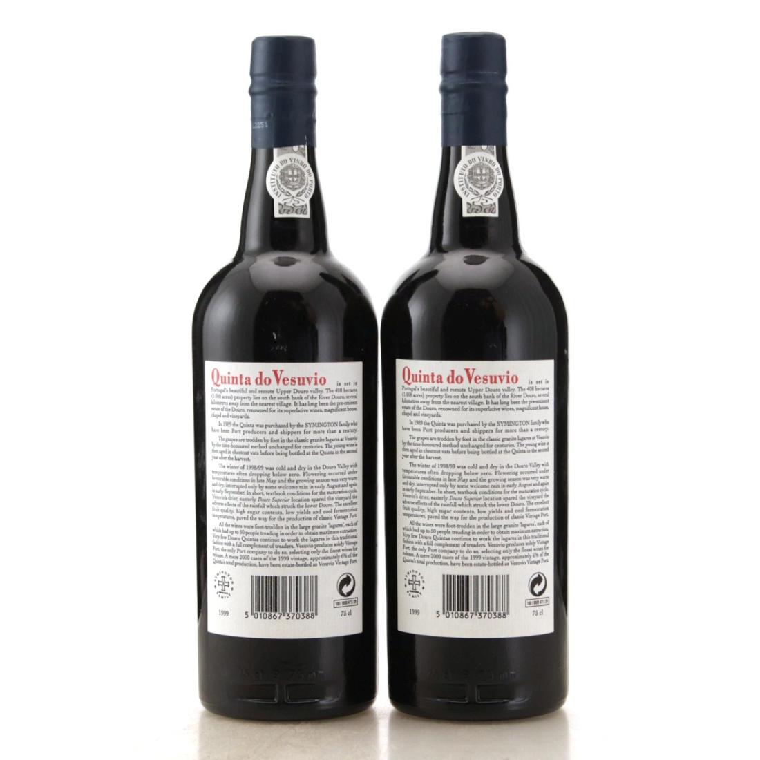 Image for Symington Family Estates Quinta do Vesúvio 1999 Vintage Port x 2