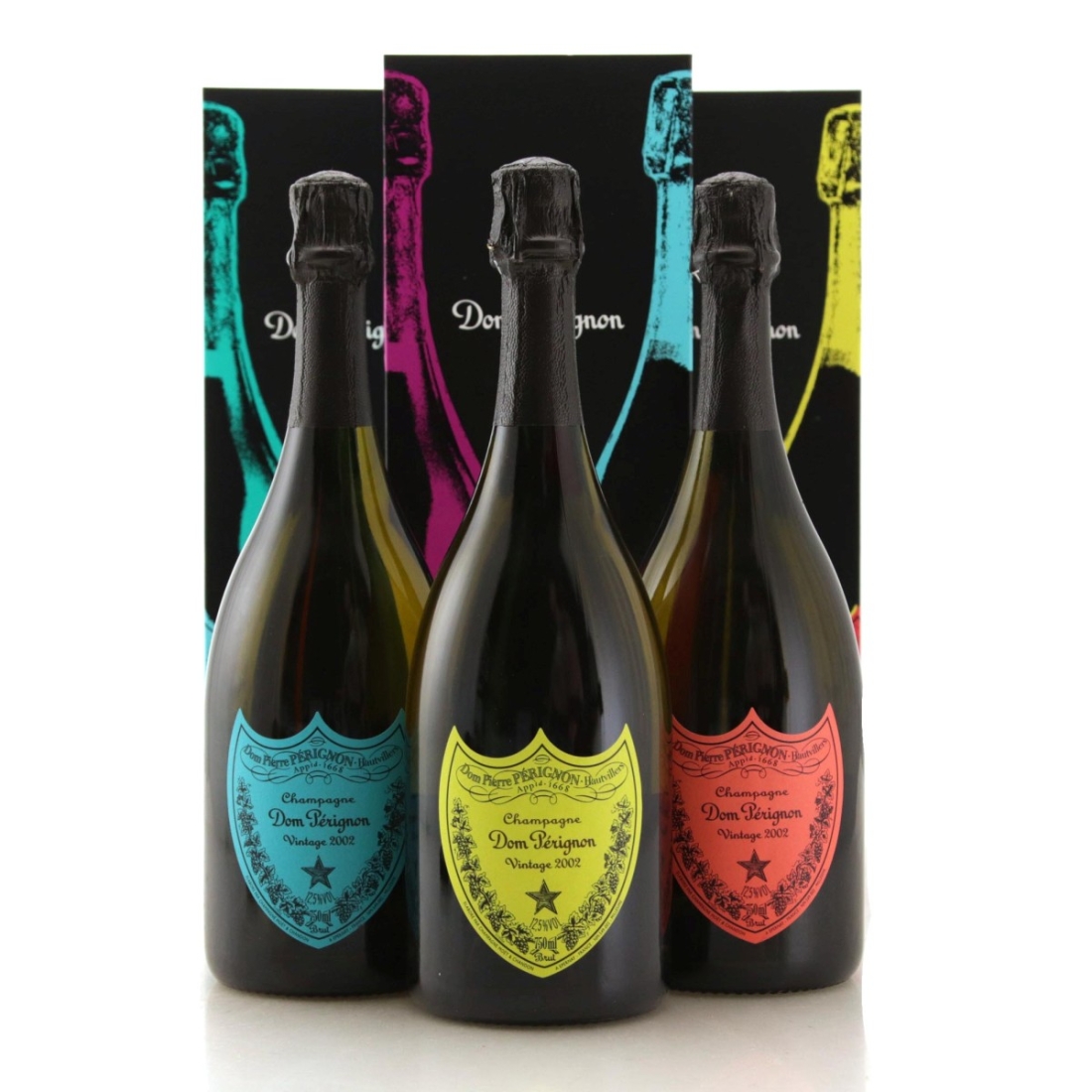 Image for Dom Pérignon Vintage 2002 Champagne / Andy Warhol Editions x 3