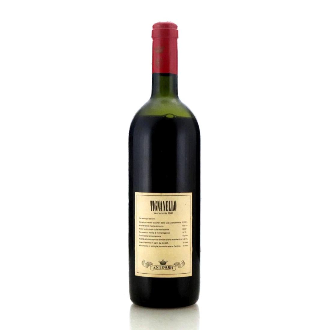Image for Antinori Tignanello 1981