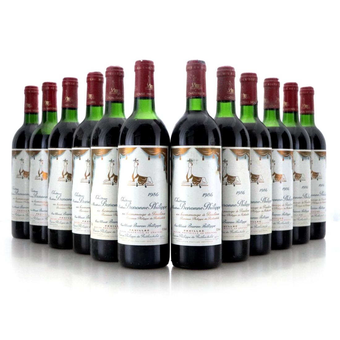 Image for Château Mouton Baronne Philippe en Hommage à Pauline 1986 x 12