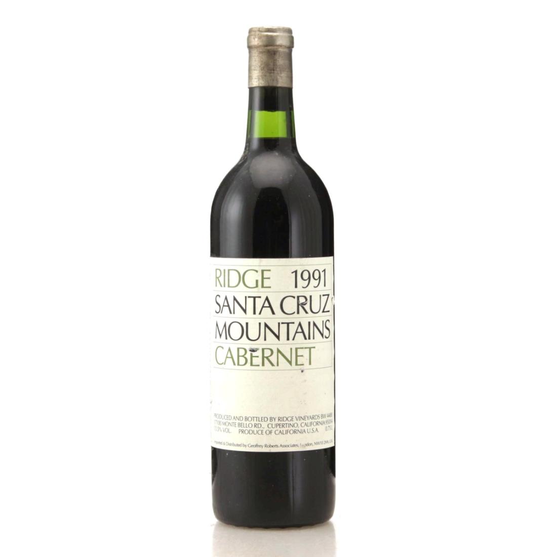 Image for Ridge 1991 Cabernet Sauvignon