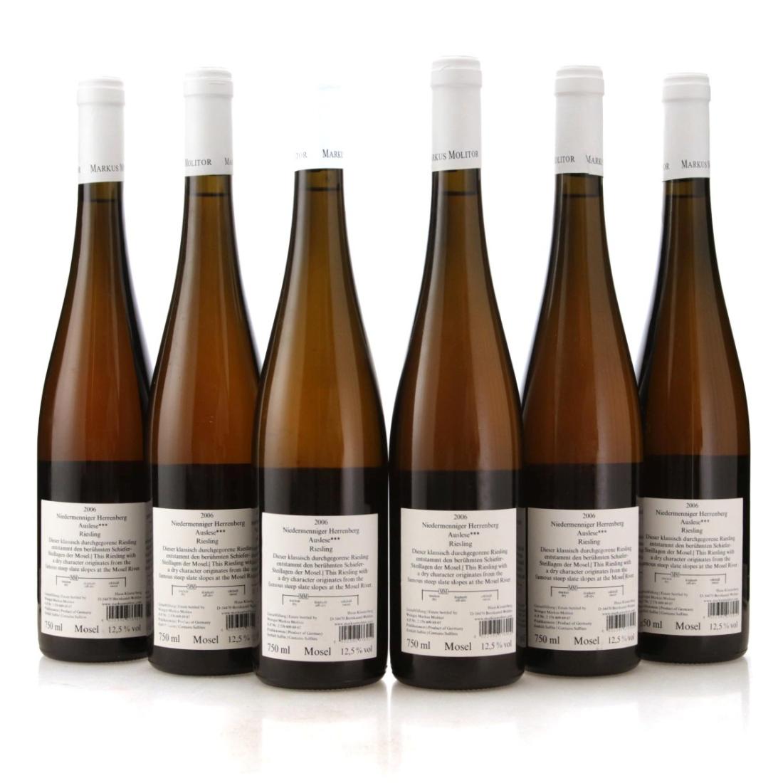Image for Markus Molitor Niedermenniger Herrenberg Riesling Auslese *** 2006 x6