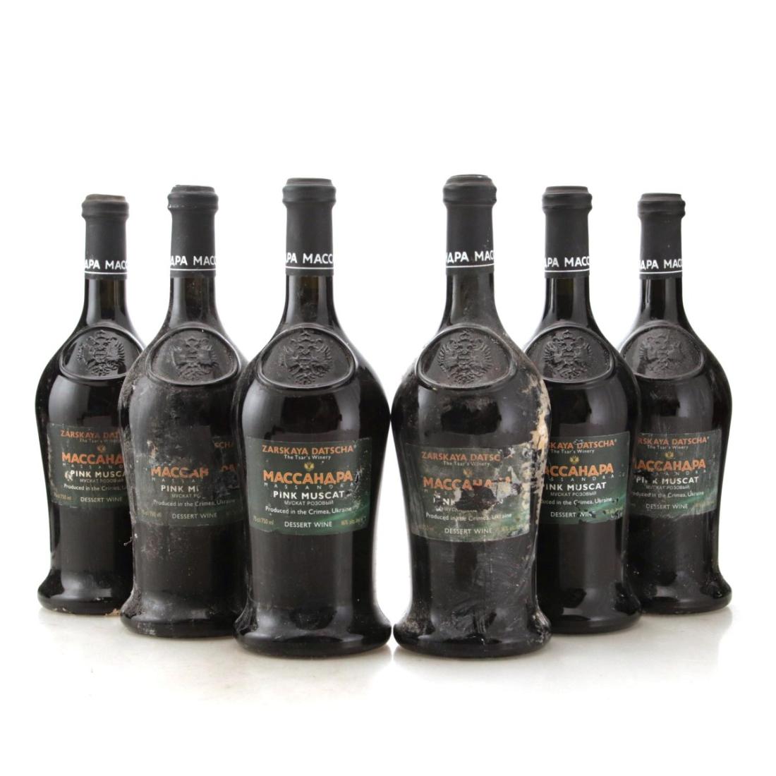 Image for Zarskaya Datscha Massandra Pink Muscat Dessert Wine x 6