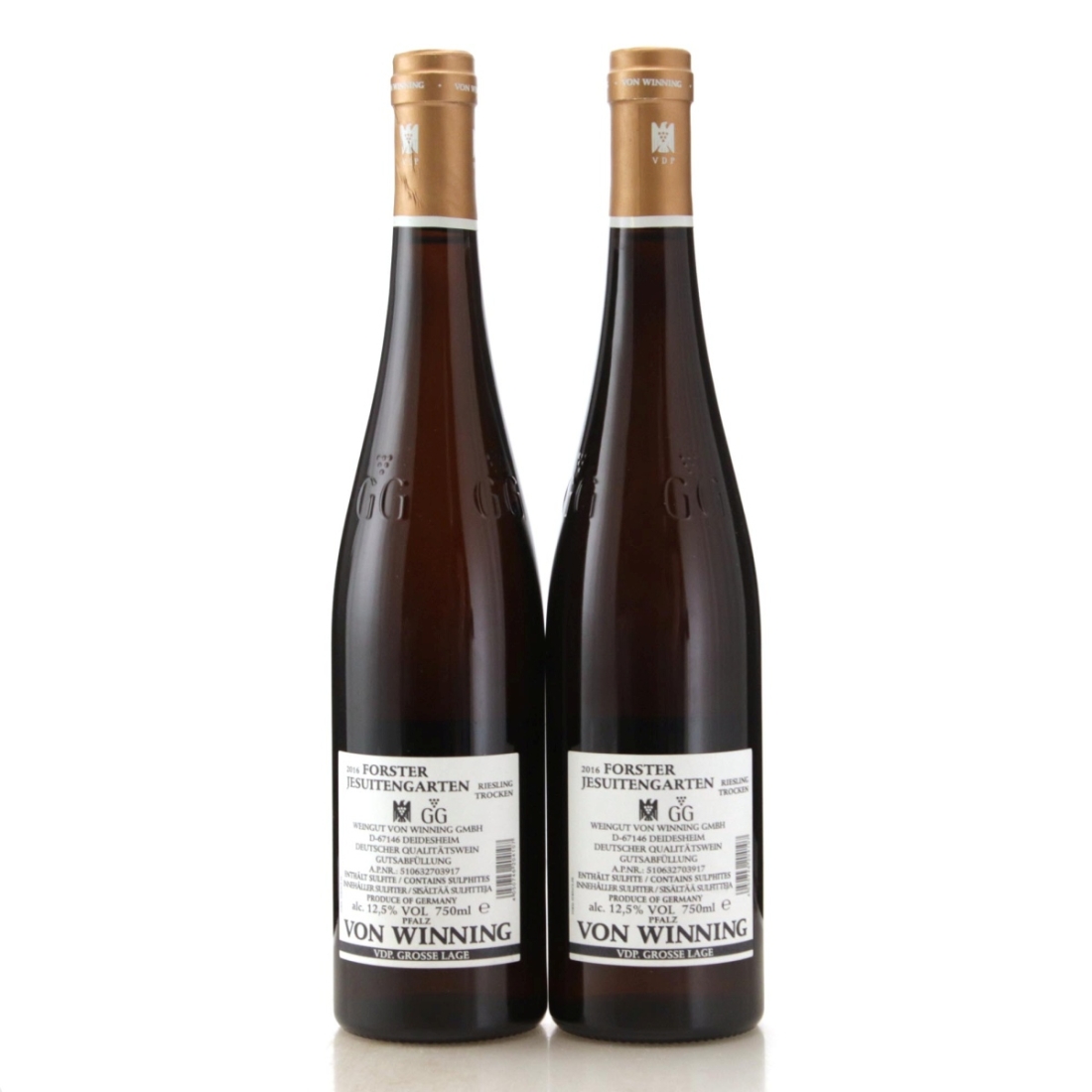 Image for Von Winning Jesuitengarten Riesling Trocken GG 2016 x 2
