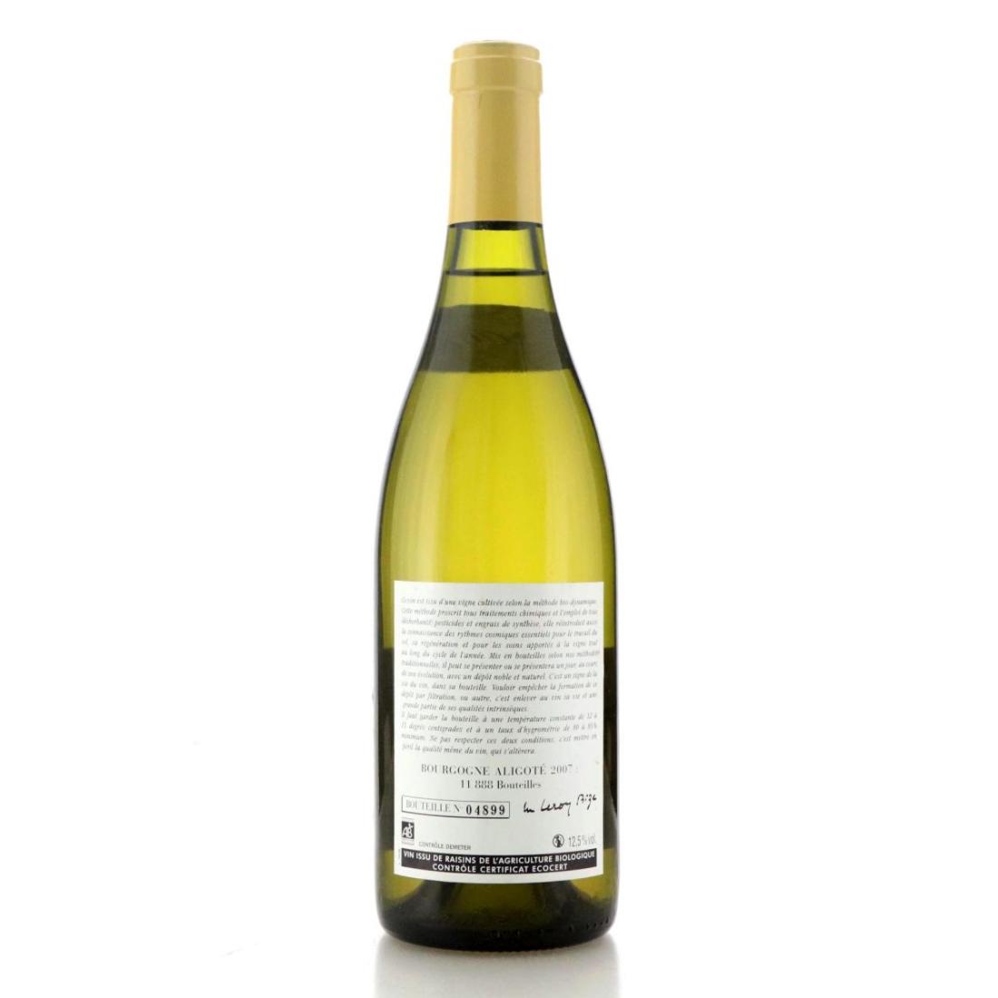 Image for Domaine Leroy Bourgogne Aligote 2007