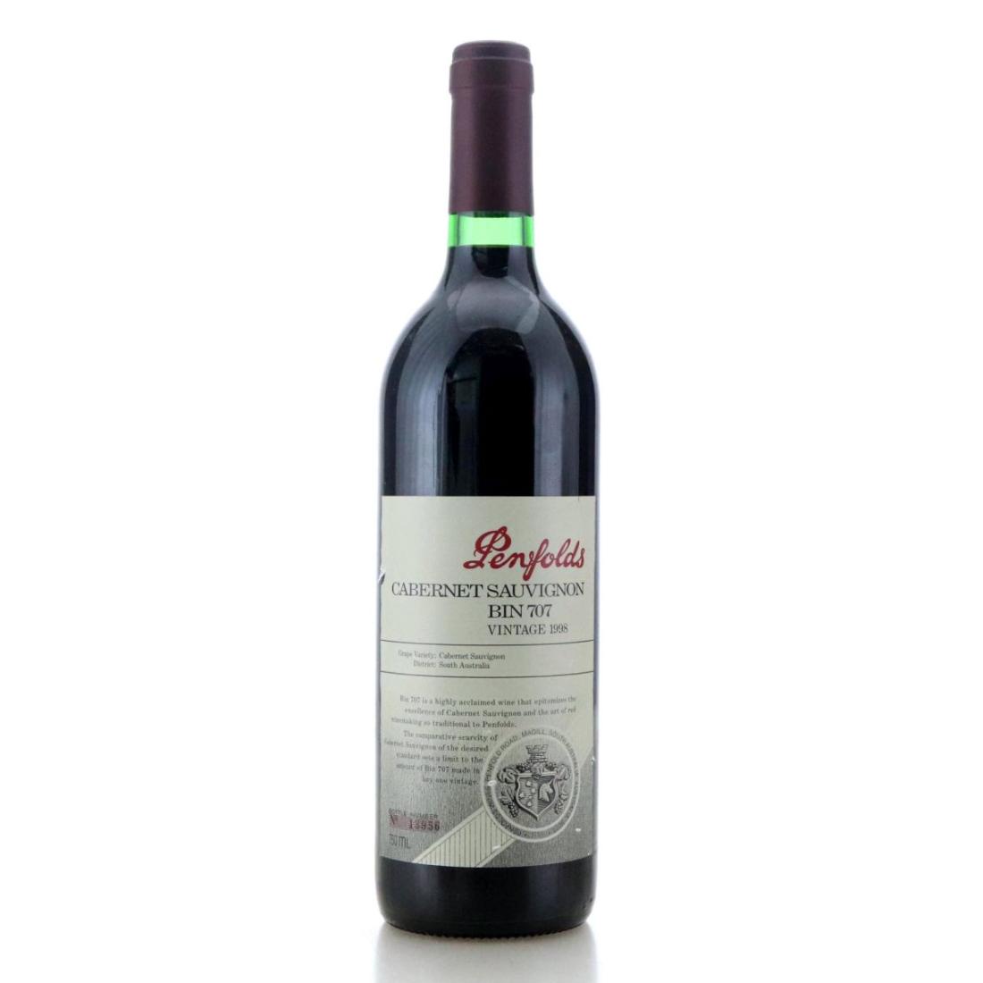 Image for Penfolds Bin 707 Cabernet Sauvignon 1998