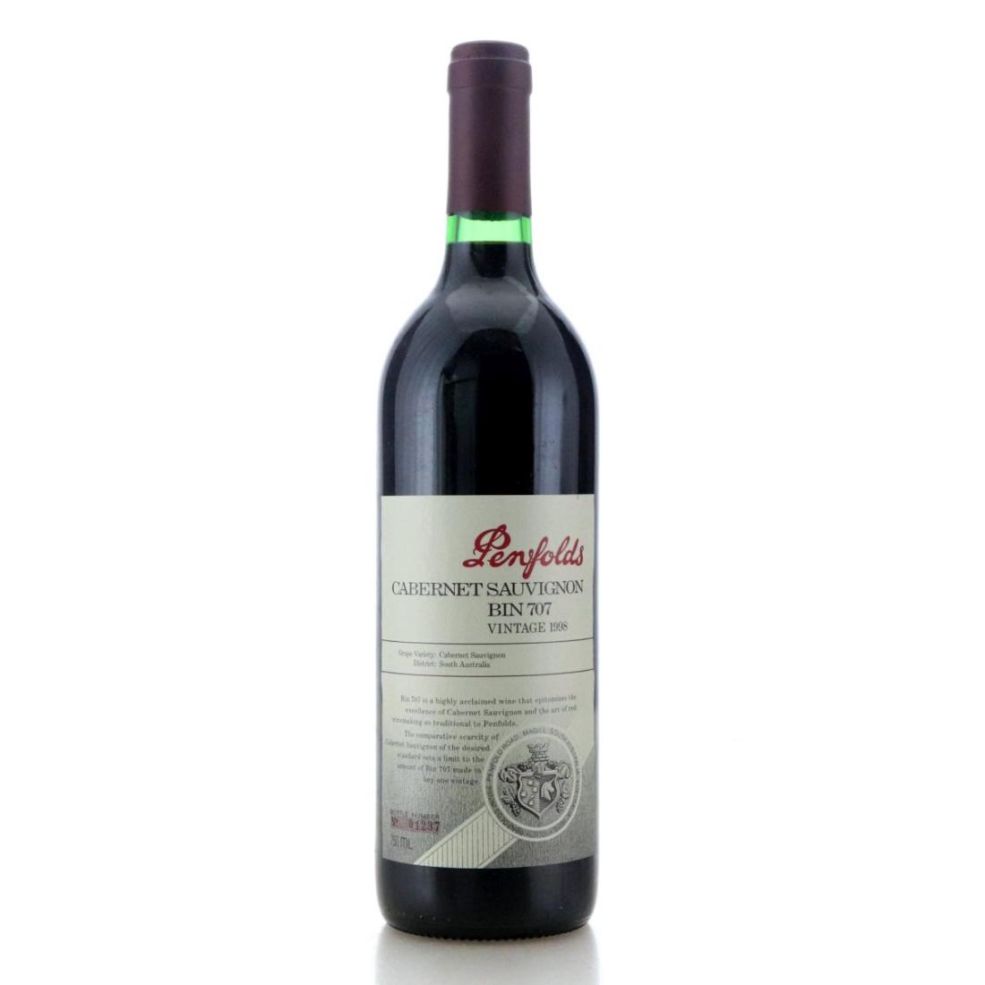 Image for Penfolds Bin 707 Cabernet Sauvignon 1998